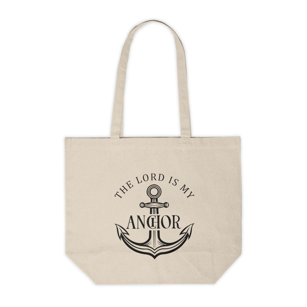 The Lord Is My Anchor Custom Canvas Tote Bag
